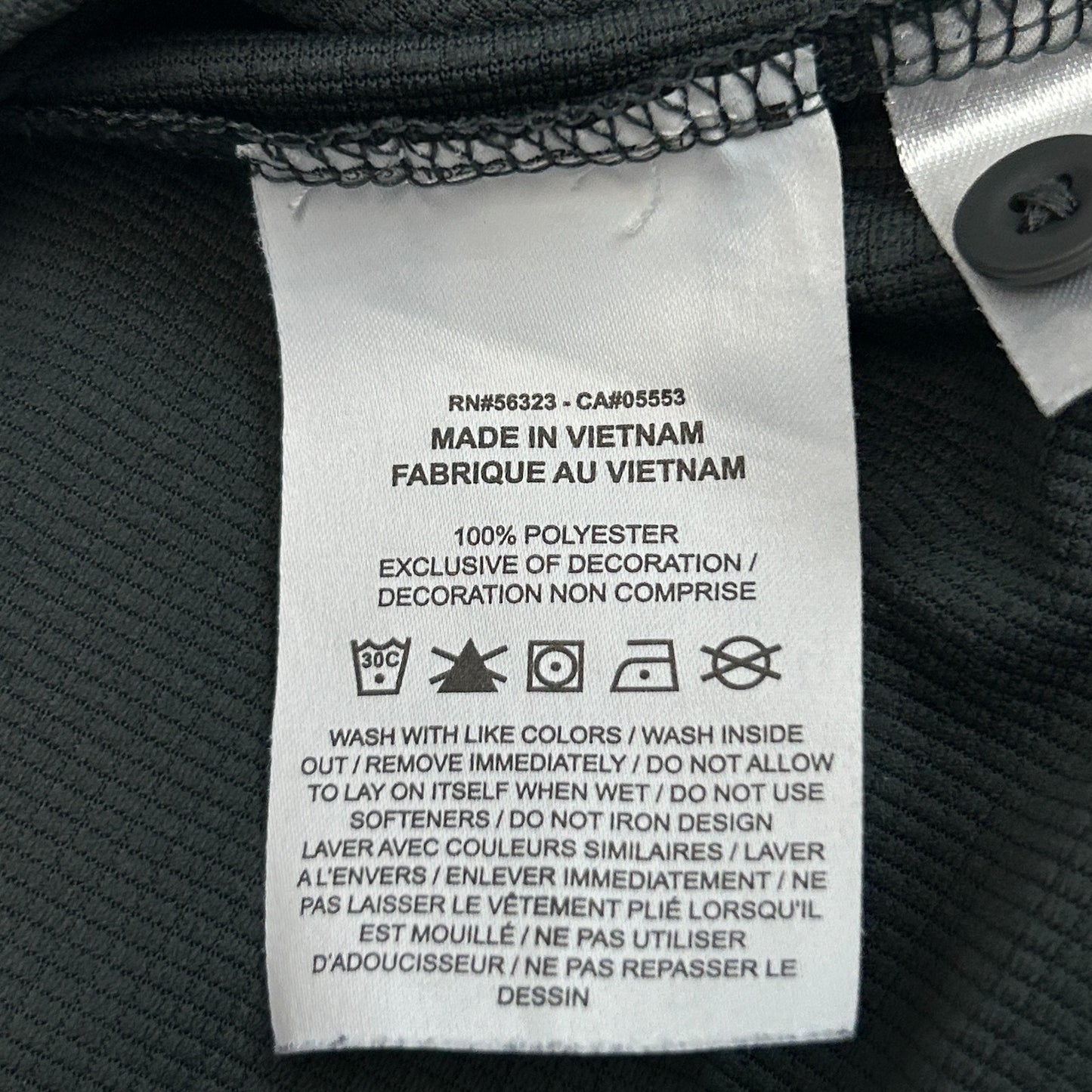 Las Vegas Raiders Polo Shirt Gray NFL Short Sleeve Nike Dri Fit Mens L Large