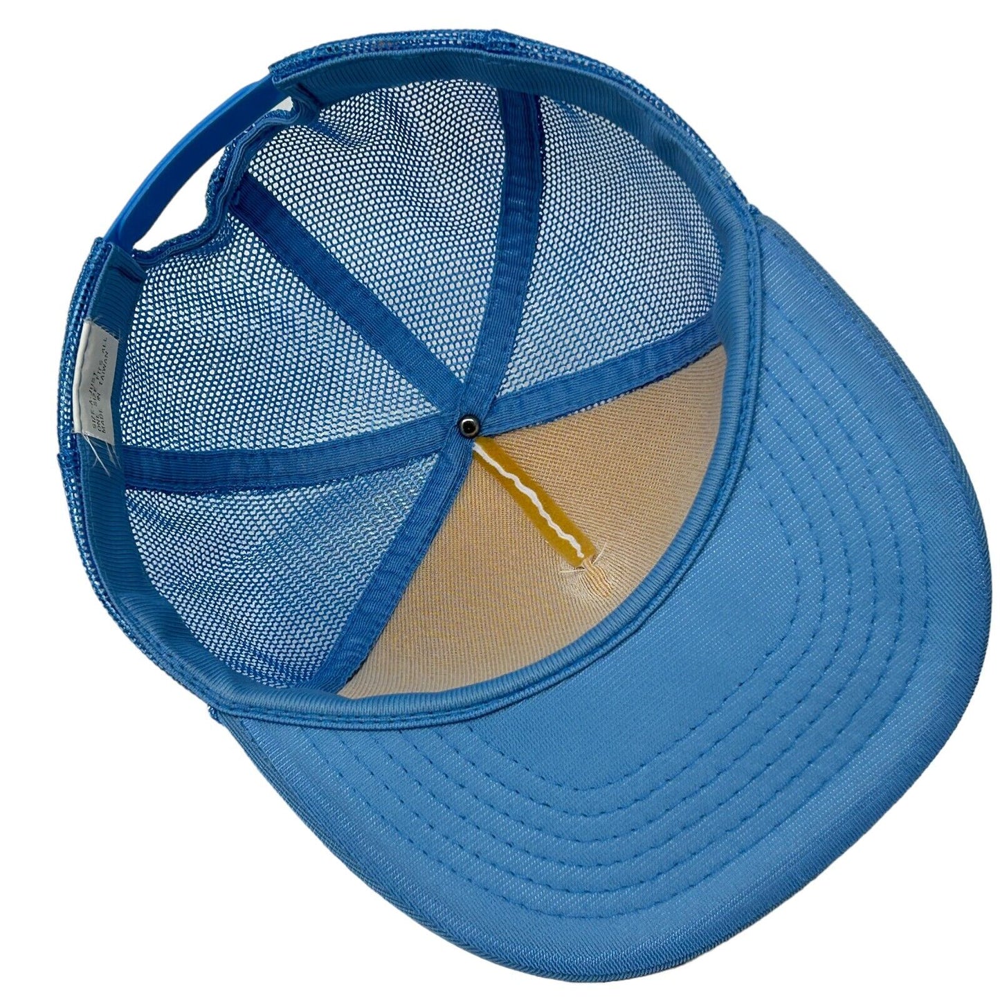 Fort Myers Florida Vintage 80s Trucker Hat Blue Rope Mesh Snapback Baseball Cap