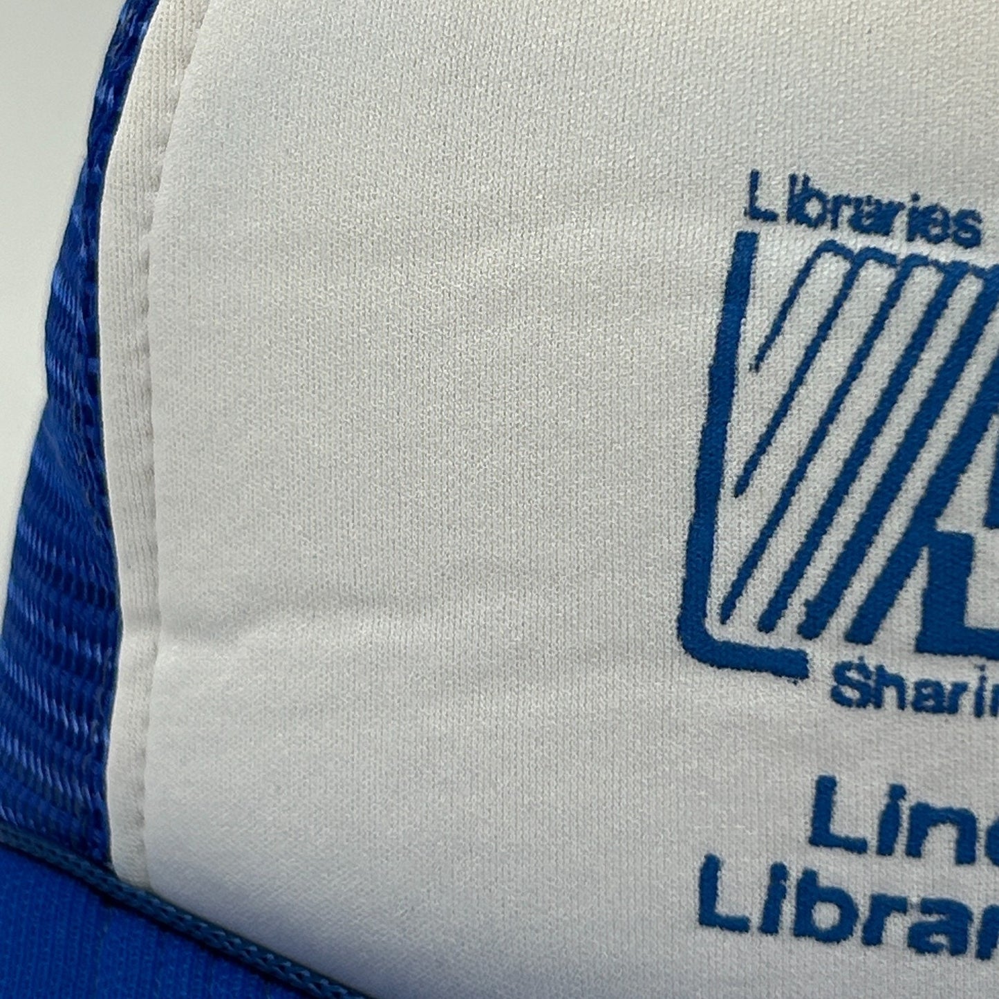 Vintage 80s Illinois Libraries Trucker Hat Baseball Cap Lincoln Library Snapback