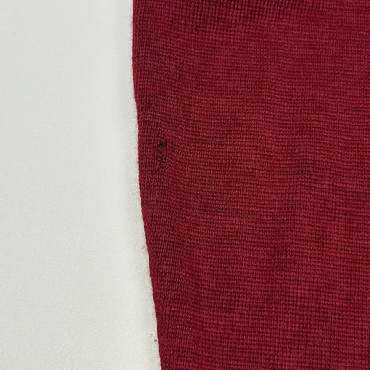 Vintage 90s St Croix Shop Wool Blend Polo Sweater Made In USA Red L Large - Neon Vintage