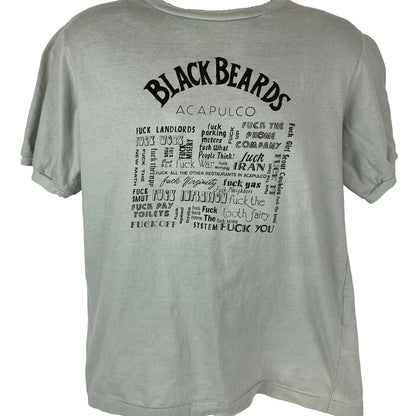 Blackbeards Acapulco Fu-k Everything Vintage 70s 80s T Shirt Large Mexico Tee