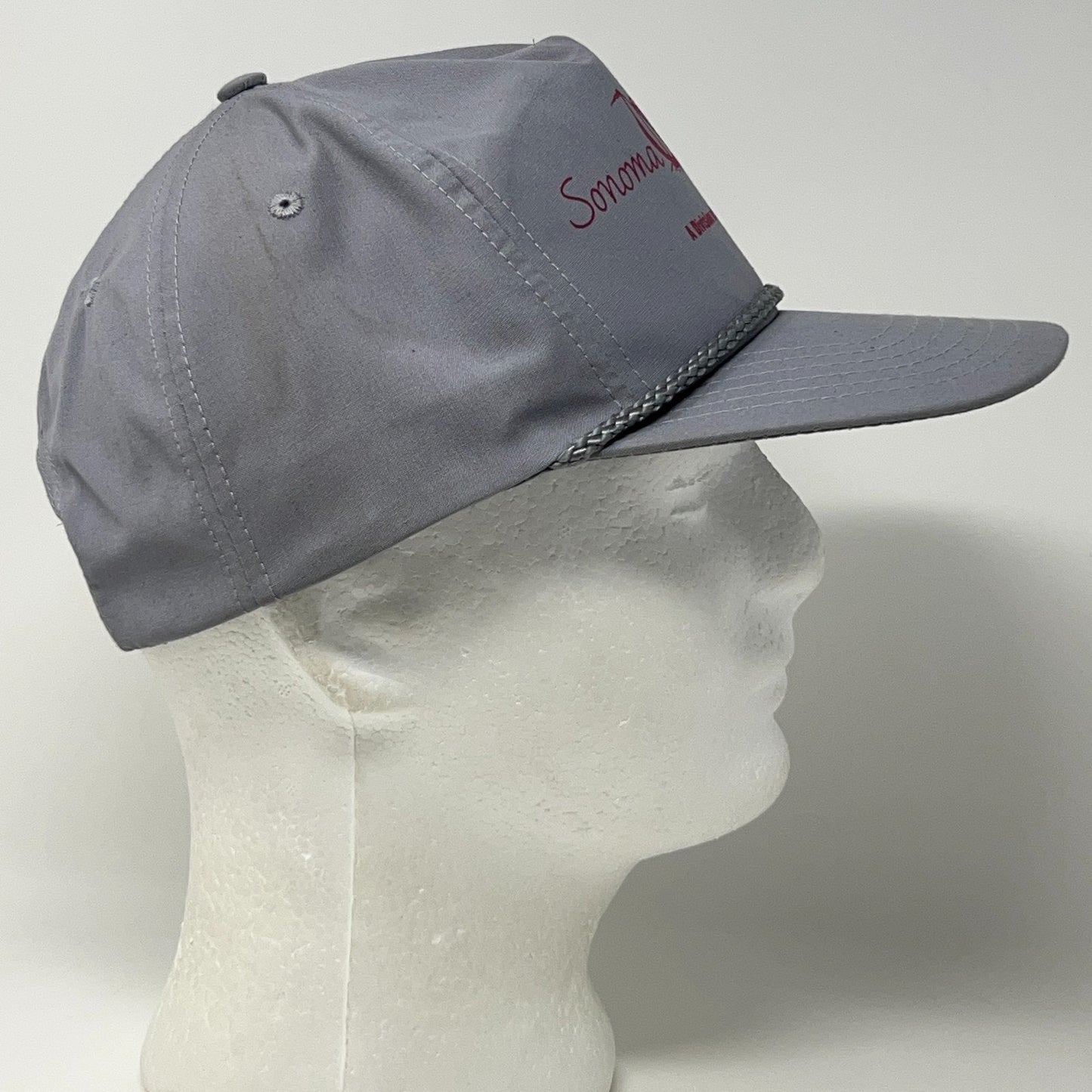Vintage 90s Sonoma Marin Credit Union Hat Baseball Cap Patelco Snapback Gray