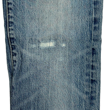 Lucky Brand 221 Straight Leg Jeans Mens 29x32 Blue Denim Distressed Whiskered