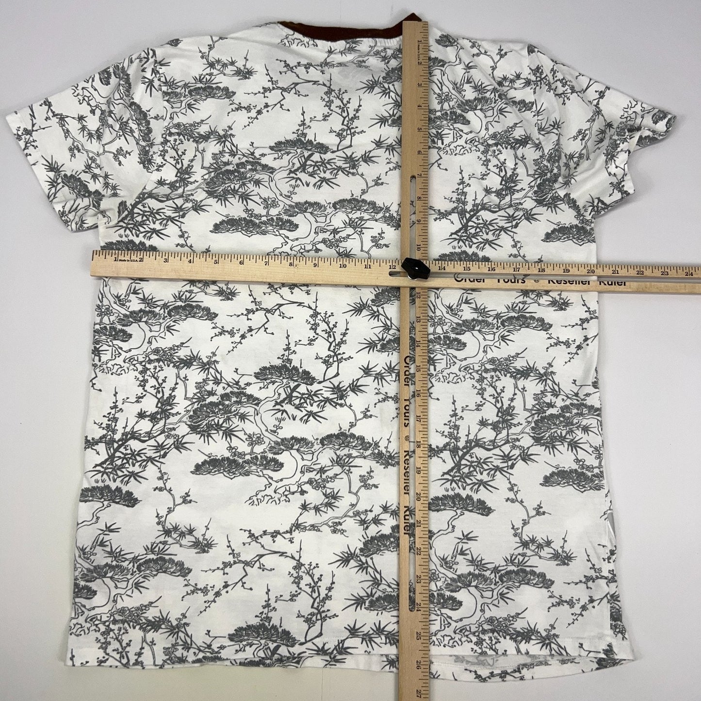 Original Gravity Tokyo T Shirt Japan Bengal Tiger Cherry Blossoms White M Medium