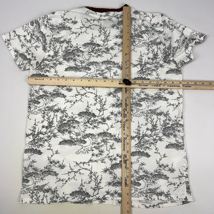 Original Gravity Tokyo T Shirt Japan Bengal Tiger Cherry Blossoms White M Medium