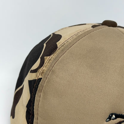 Vintage 80s Duck Bay Hunting Hat Baseball Cap Hunter Beige Camouflage Snapback