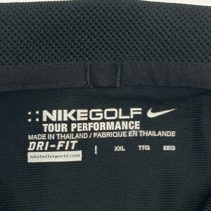 UNLV Runnin' Rebels Nike Golf Polo T Shirt 2XL NCAA Dri Fit UV Tech Mens Black