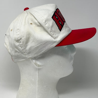 Vintage 90s Arkansas Razorbacks Hogs Hat Snapback White Red NCAA Baseball Cap