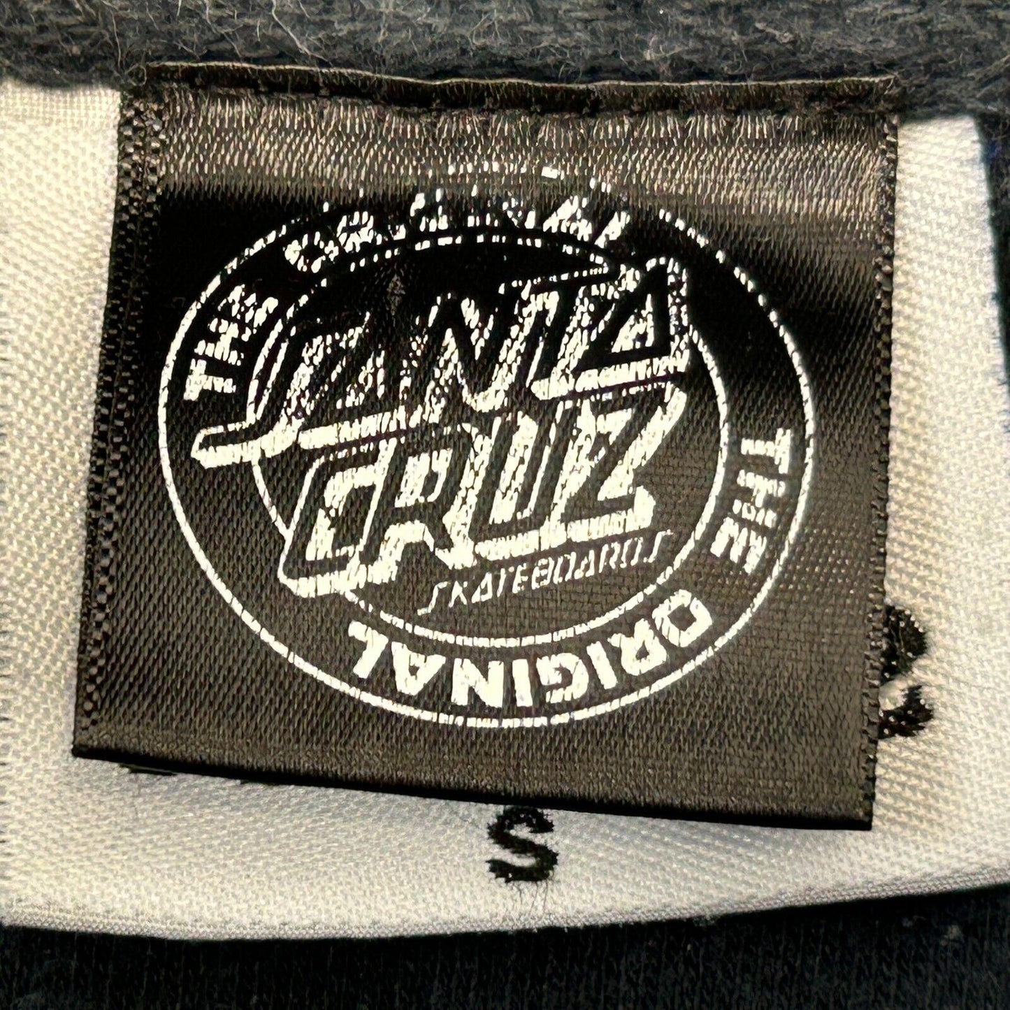 Santa Cruz Skateboards Tie Dye Hooded Sweatshirt Logo Skater Gray Hoodie Small