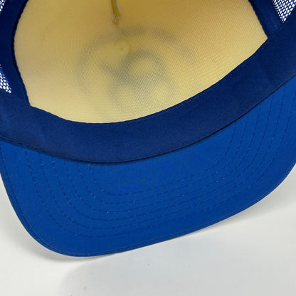 Vintage 1986 World Exposition Trucker Hat Baseball Cap Vancouver Snapback Blue