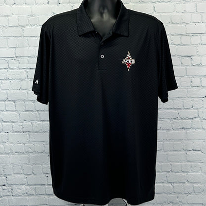 Las Vegas Aces Polo Shirt Antigua WNBA Basketball Golfer Black Mens XL X-Large
