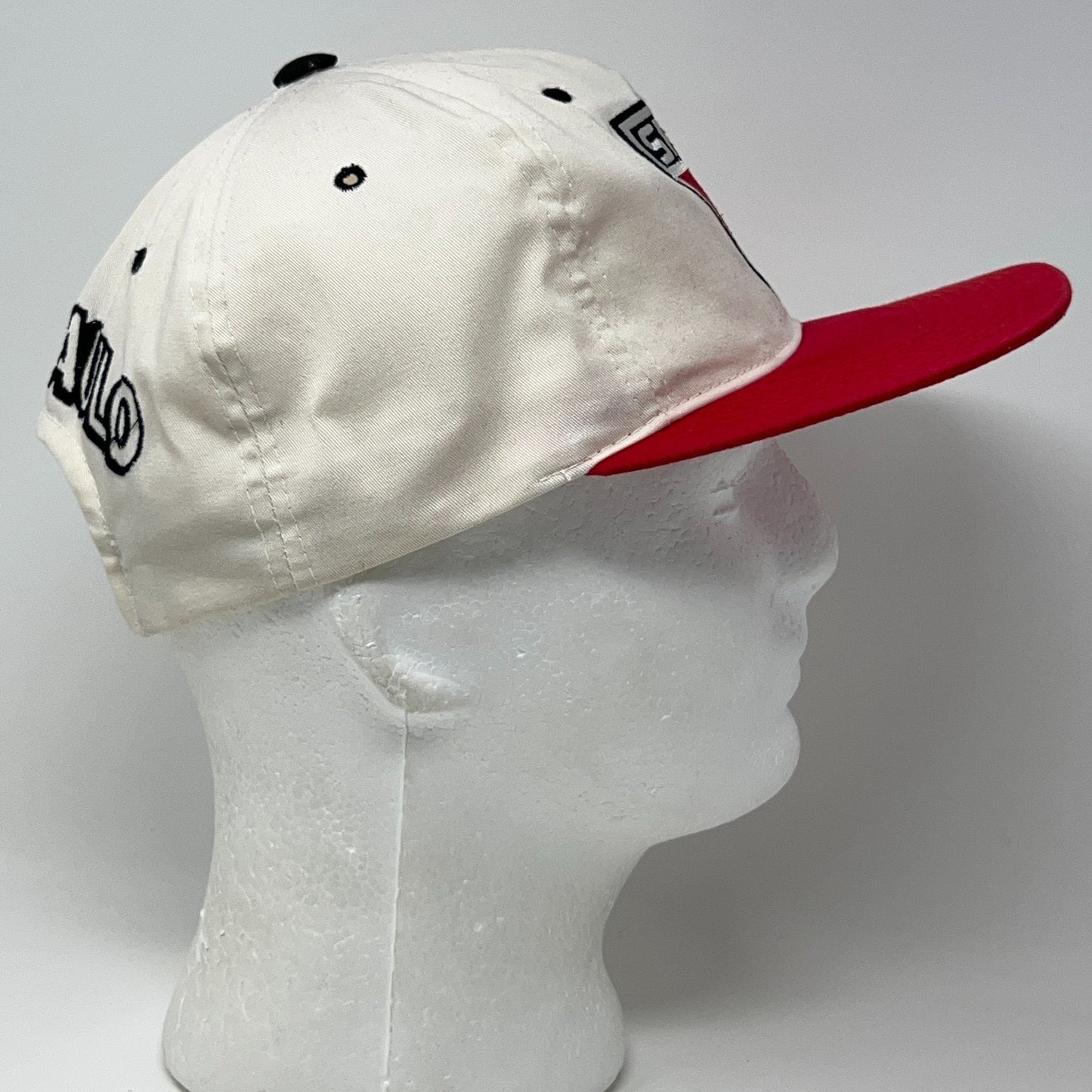 Vintage SPFC Sao Paulo FC Hat Baseball Cap Brazil Brasil Soccer Snapback White