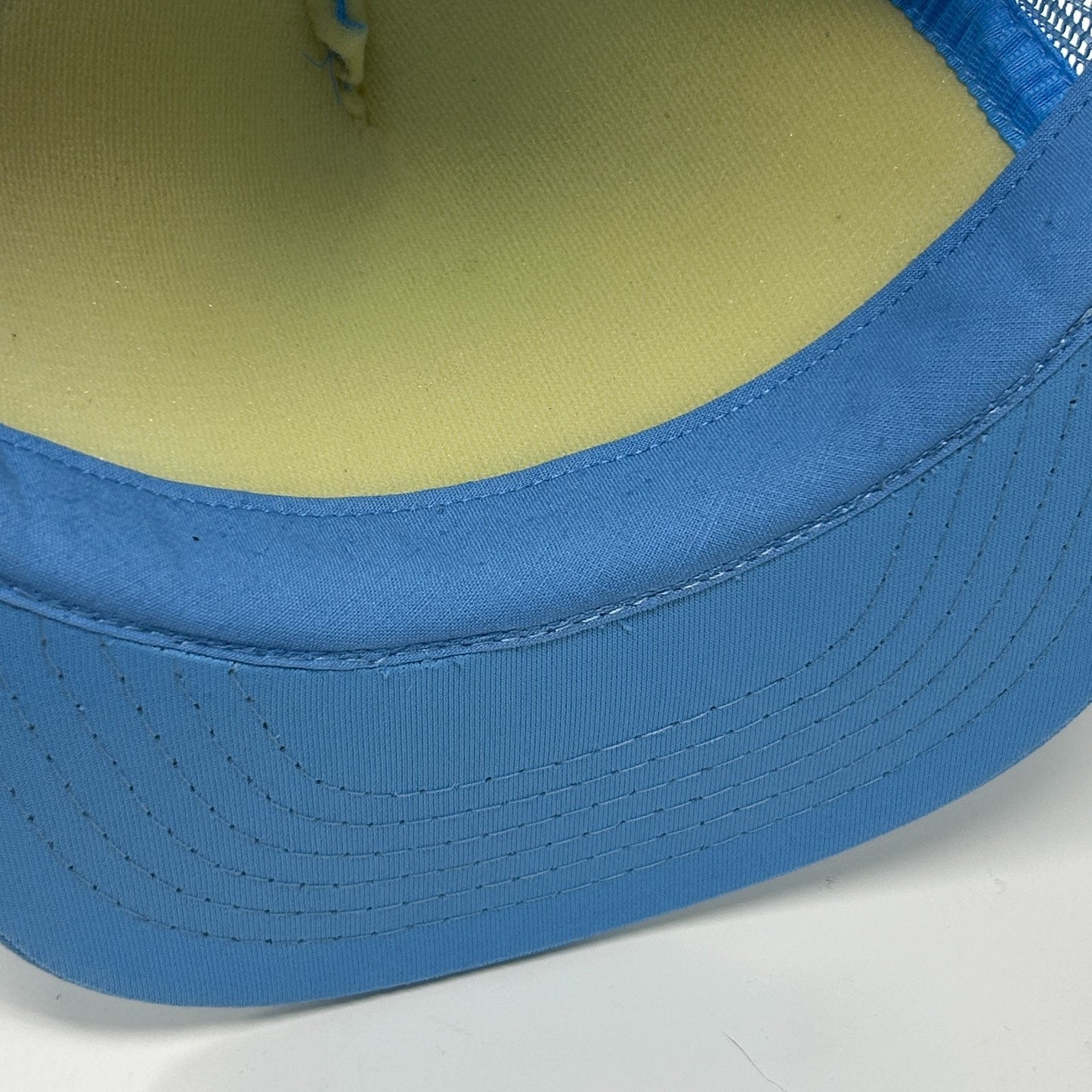 Vintage 80s Winnipeg Canada Trucker Hat Baseball Cap Canadian Blue Mesh Snapback