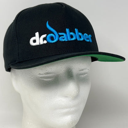 Dr Dabber Hat Baseball Cap Vape Vaping Dab Snapback Black 5 Panel A-Frame