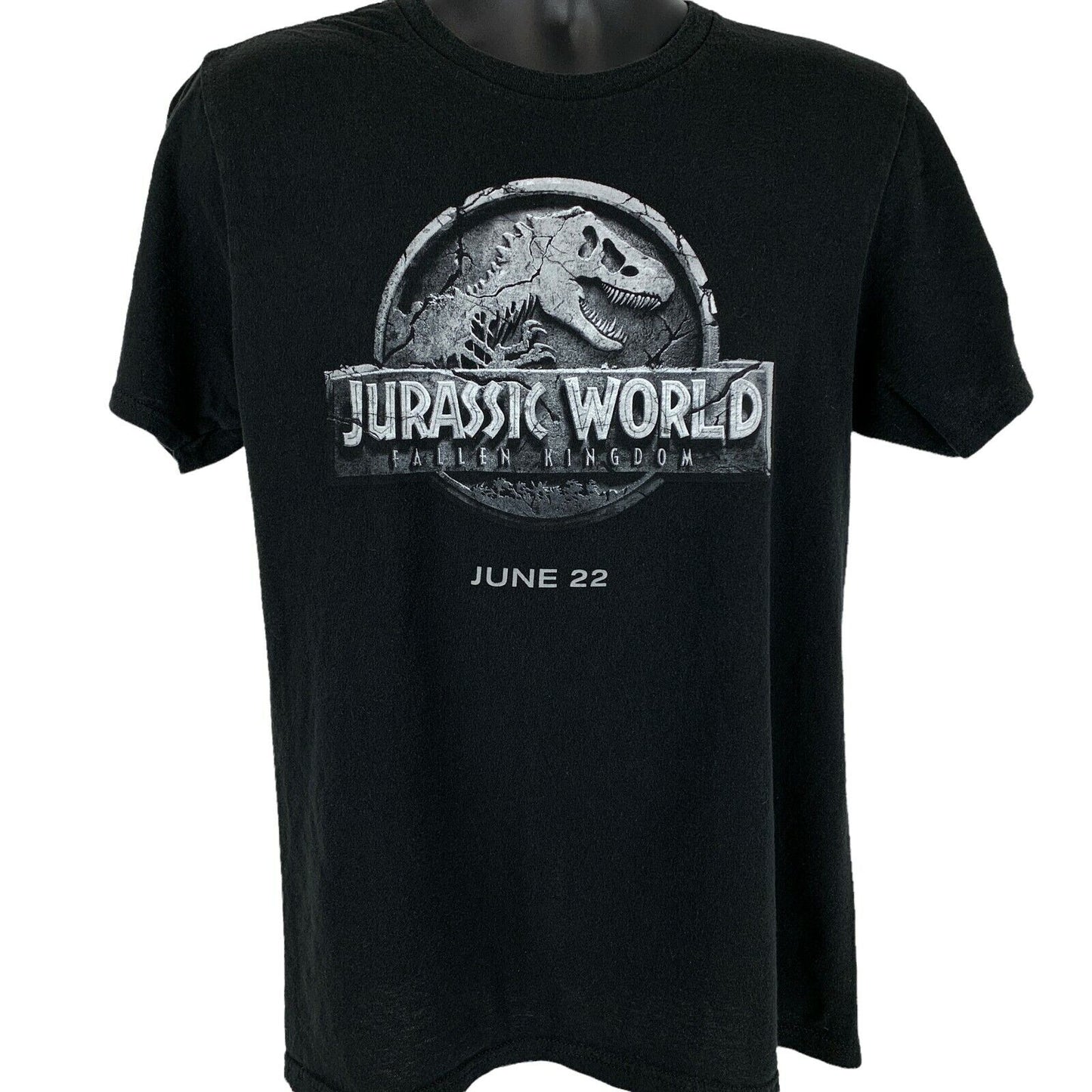 Jurassic World Fallen Kingdom T Shirt Medium Movie Film Promotional Mens Black