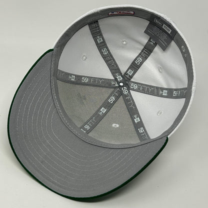 Los Angeles Dodgers St Patricks Day Hat Baseball Cap White New Era Fitted 6 7/8 - Neon Vintage