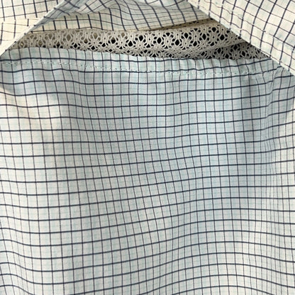 ExOfficio Button Front Shirt Hiking Hiker Fishing Blue Check Womens S Small