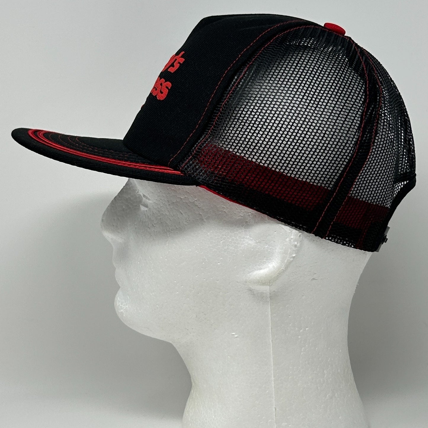 Vintage 80s Days Express Inc Trucker Hat Baseball Cap USA Mesh Snapback Black