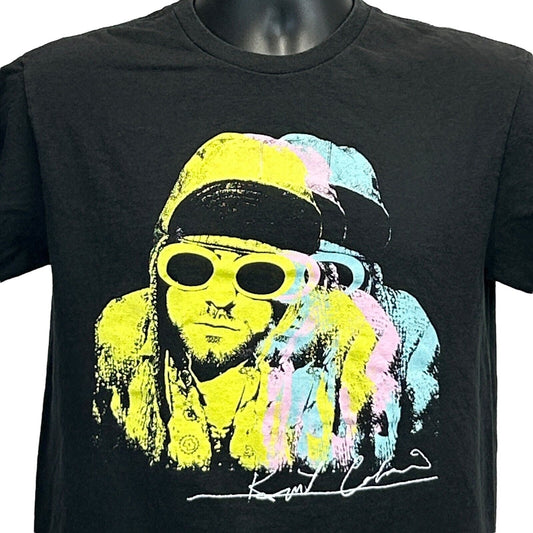 Kurt Cobain Nirvana Pop Art T Shirt Mens Small 2021 Grunge Rock Band Tee Black