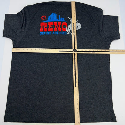 Bass Pro Shops Reno Nevada Stakes Are High T Shirt 2XL XXL Cowboy Rodeo Tee