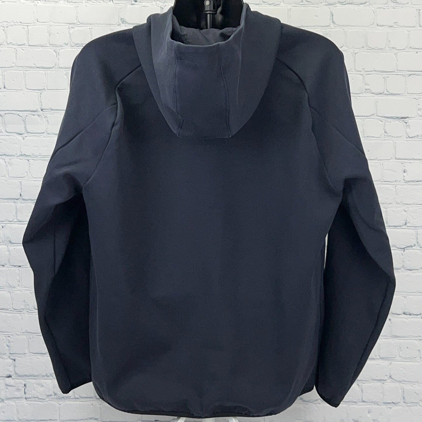 Lacoste Hooded Zip Jacket Mens XL X‑Large Navy Blue Croc Logo Cotton Blend