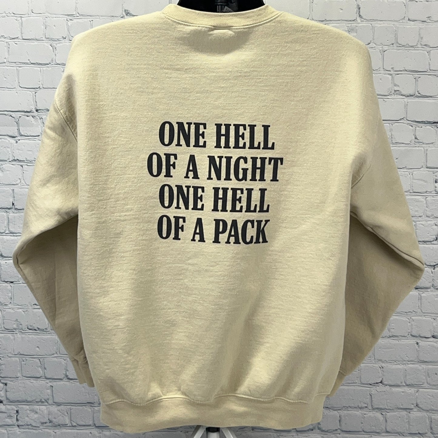 Morgan Wallen I’m The Problem 2025 Tour Sweatshirt 20 Cigarettes Beige L Large