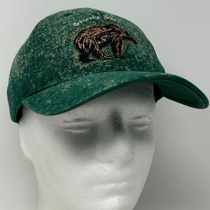 Grizzly Bear Disneys California Adventure Hat Baseball Cap Strapback Green