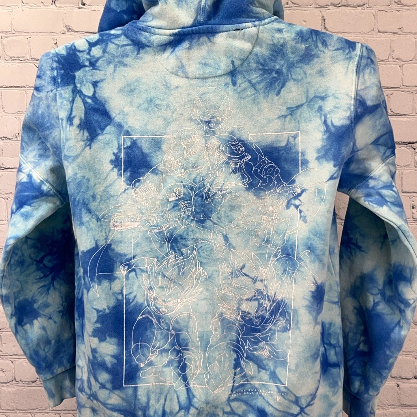 Primitive x Dragon Ball Super Hoodie Hooded Sweatshirt Blue Tie Dye S Small