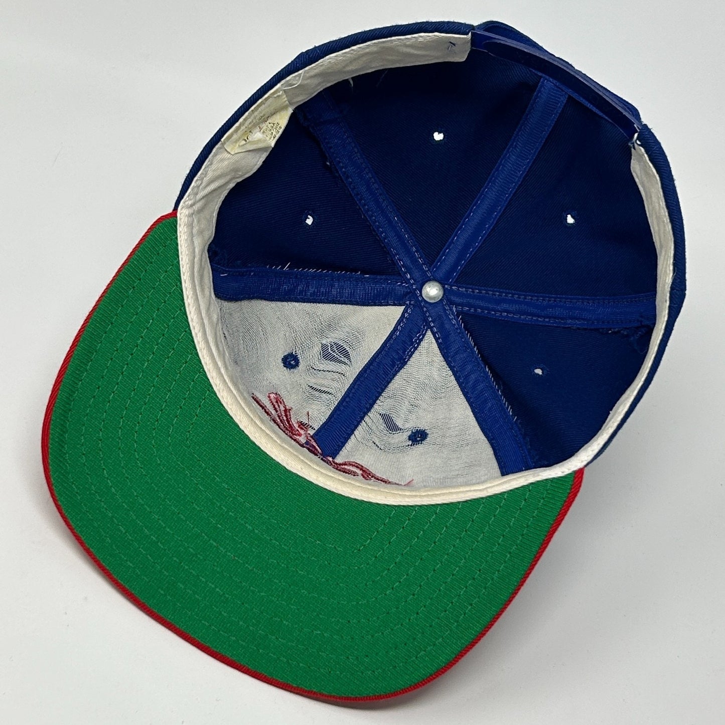 Vintage 90s Rio Las Vegas Hat Baseball Cap Casino USA Blue - Neon Vintage