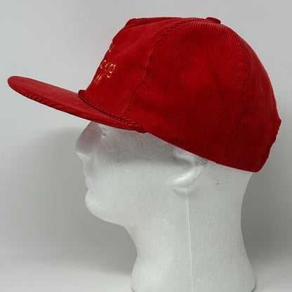 Vintage 80s Beskau Trucking Hat Baseball Cap Hastings Minnesota Strapback Red