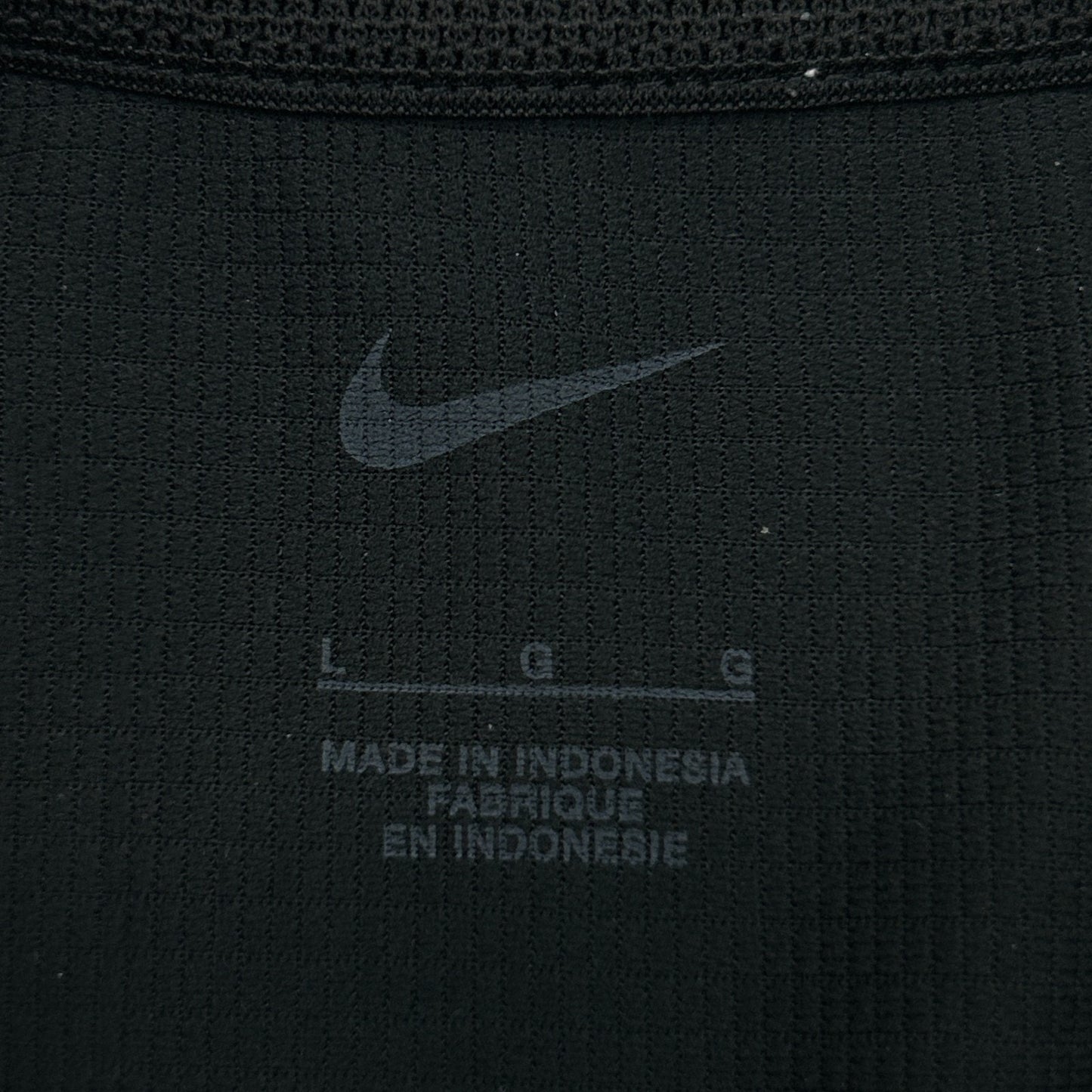 Las Vegas Raiders Polo Shirt Black NFL Short Sleeve Nike Dri Fit Mens L Large