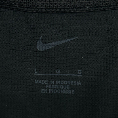 Las Vegas Raiders Polo Shirt Black NFL Short Sleeve Nike Dri Fit Mens L Large