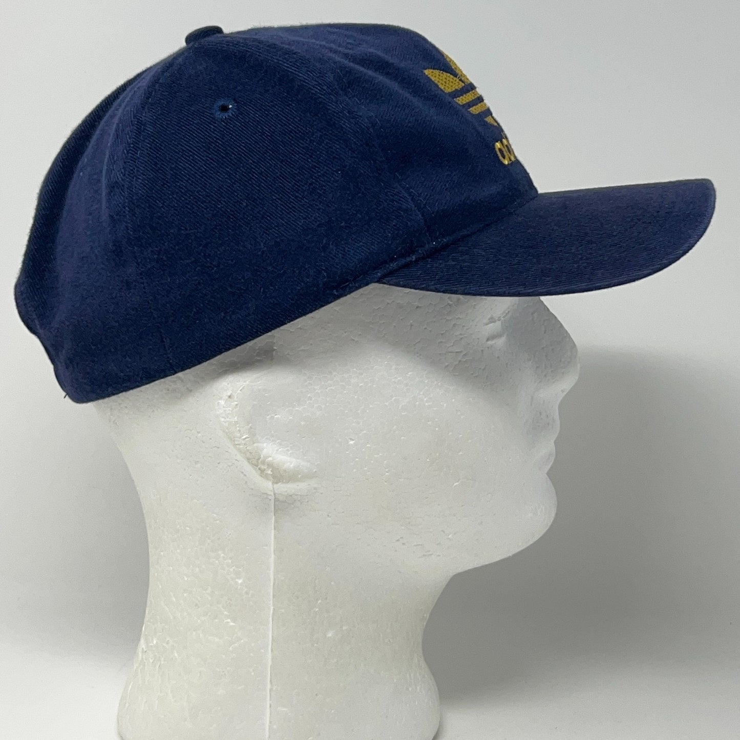 Vintage 90s Adidas Trefoil Hat Baseball Cap Logo Blue 6 Panel Snapback