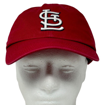 Gorra de béisbol con correa trasera de seis paneles de la MLB de St Louis Cardinals, color rojo