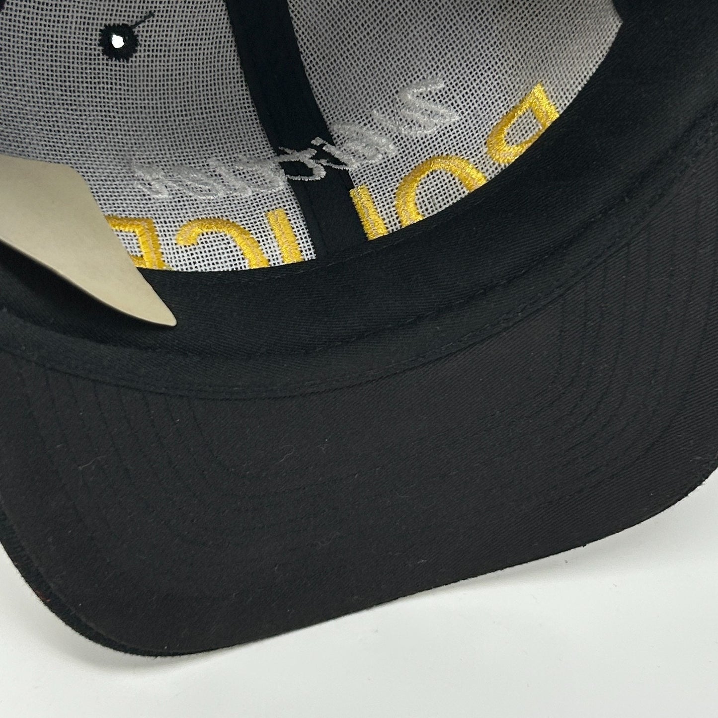 Vintage Whittier Police Hat Cap Black 90s California Policeman Officer Snapback