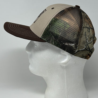 The Home Depot Trucker Hat Baseball Cap Hunting Camouflage Mesh Snapback Brown