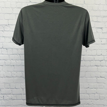 CAN/AM Hockey T Shirt Unisex M Medium Gray Canadian American Short Sleeve Tee