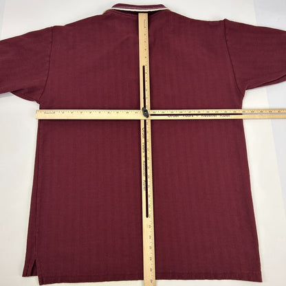 Vintage 90s Meta Lake Lodge Polo Shirt Nakina Ontario Canada Red Mens XL X-Large