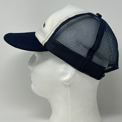 Vintage 80s CWA Communications Workers Trucker Hat Baseball Cap Snapback Blue - Neon Vintage