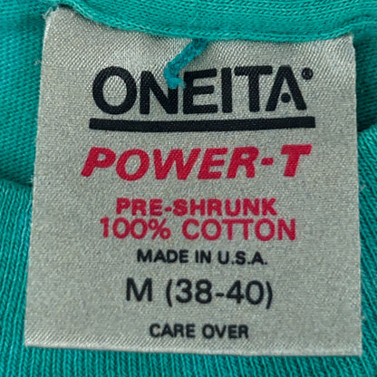 Vintage 80s Horse Equestrian T Shirt Dressage Made In USA Tie Dye Green S Small