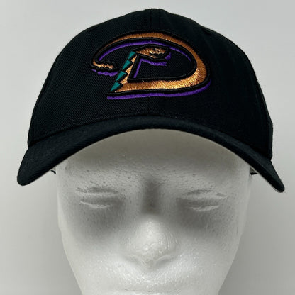 Vintage Y2Ks Arizona Diamondbacks Hat Baseball Cap New Era MLB Strapback Black - Neon Vintage