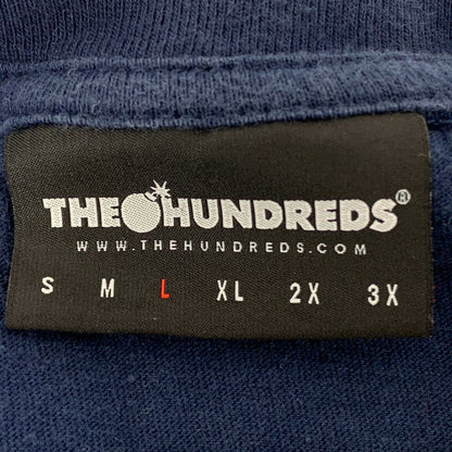 The Hundreds Striped T Shirt Large Streetwear Cotton Graphic Tee Mens Blue