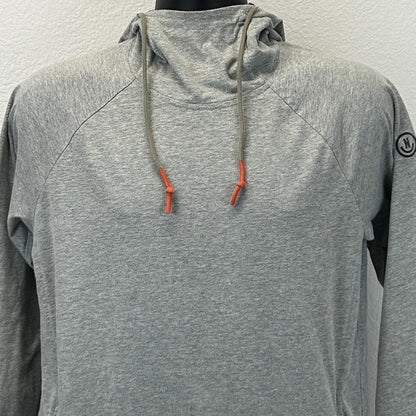 Neff Hooded T Shirt Mens S Small Gray Camouflage Hoodie Long Sleeve Pockets