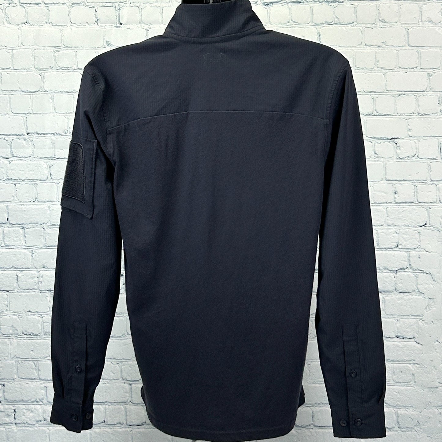 Under Armour Tactical Combat 1/4 Quarter Zip Shirt Blue Loose 1351792 M Medium