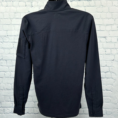 Under Armour Tactical Combat 1/4 Quarter Zip Shirt Blue Loose 1351792 M Medium