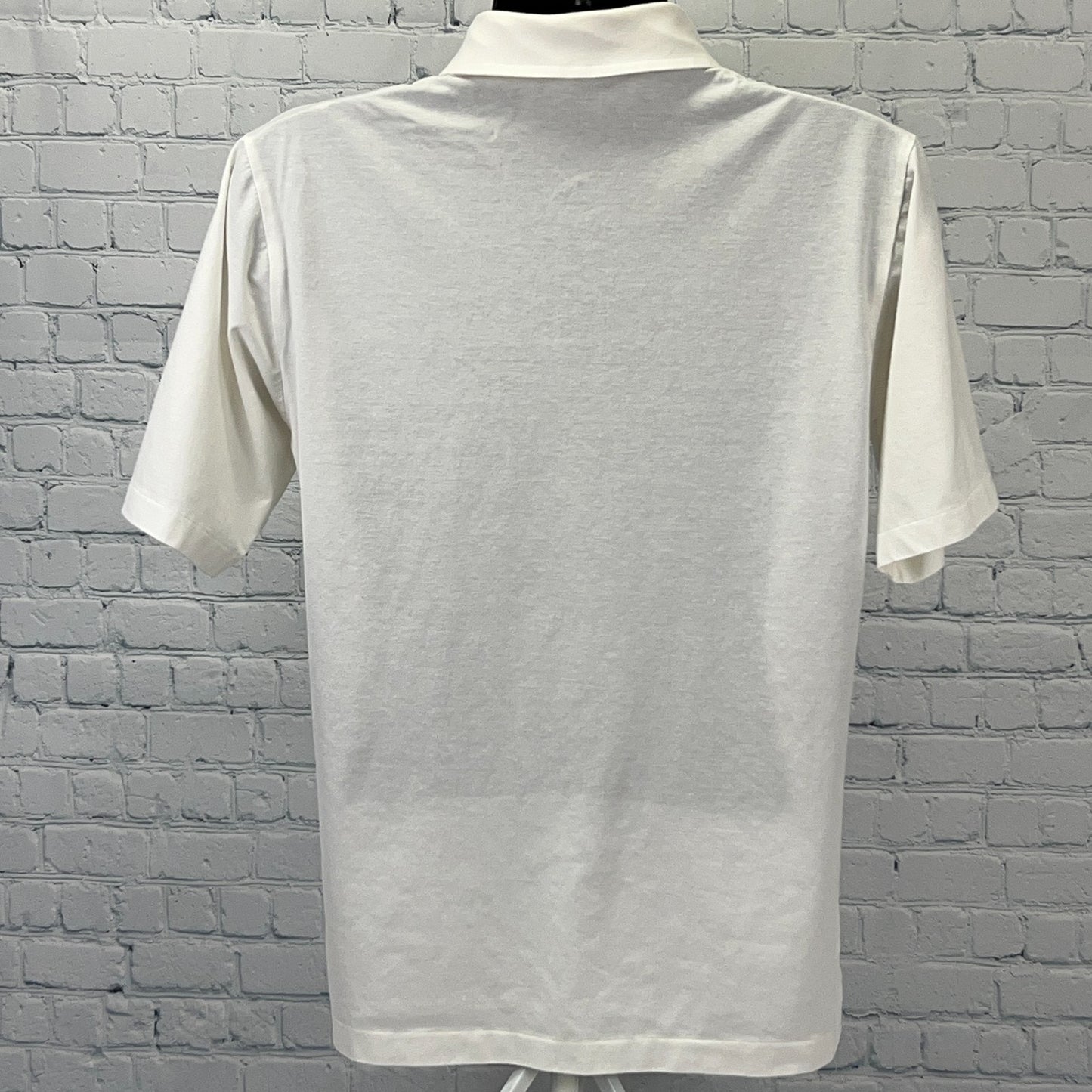Vintage 80s Singapore Island Country Club Polo Shirt Golfing Golf White M Medium