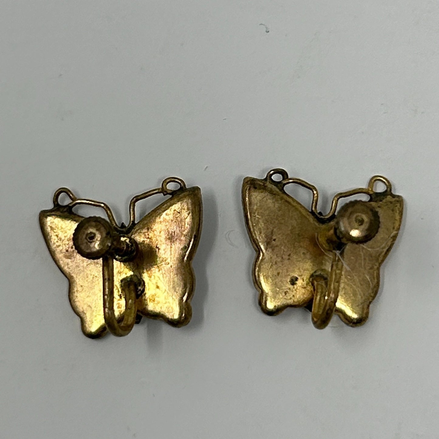 Vintage K24 Japanese Damascene Butterfly Jewelry Set Necklace Bracelet Earrings