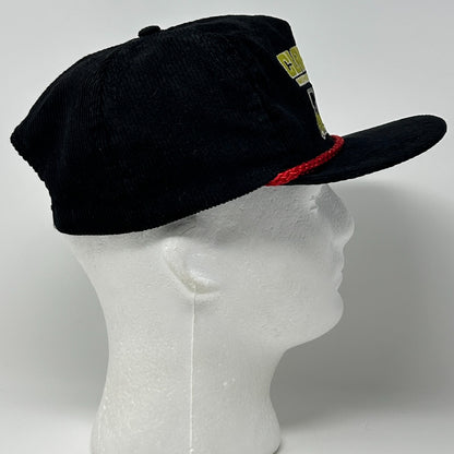 Vintage Clarklift Forklifts Hat Cap Black 80s Washington Alaska Snapback Rope