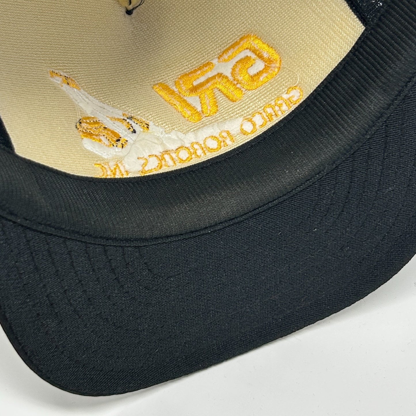 Vintage 90s Graco Robotics Inc Trucker Hat Baseball Cap GRI Mesh Snapback Black