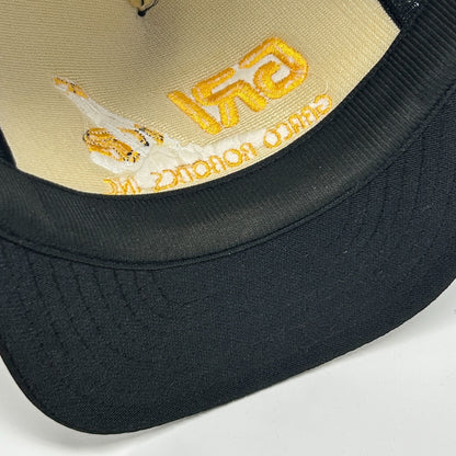 Vintage 90s Graco Robotics Inc Trucker Hat Baseball Cap GRI Mesh Snapback Black